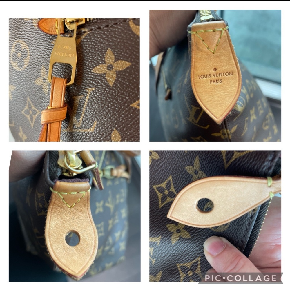 Authentic Louis Vuitton Brown Iena Monogram MM Canvas Tote Bag Full Set Luxury - Picture 10 of 13